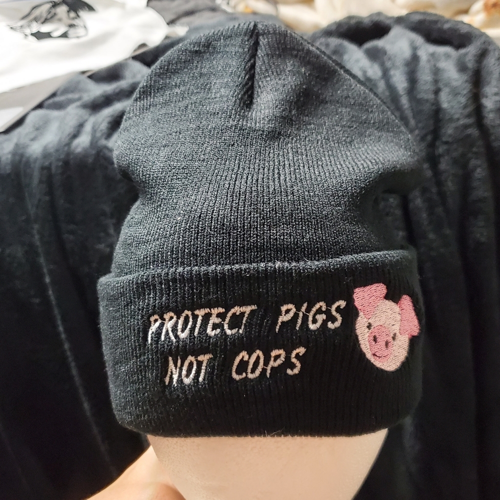 Protect pigs not cops Beanie